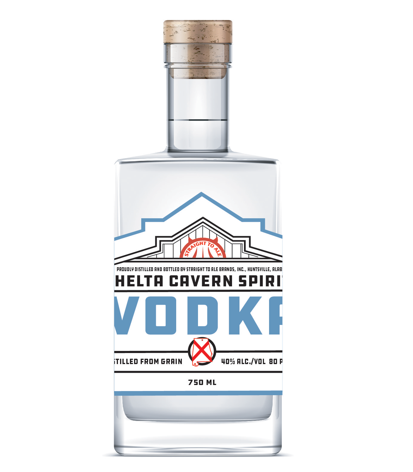 Vodka Mock Up Bottle