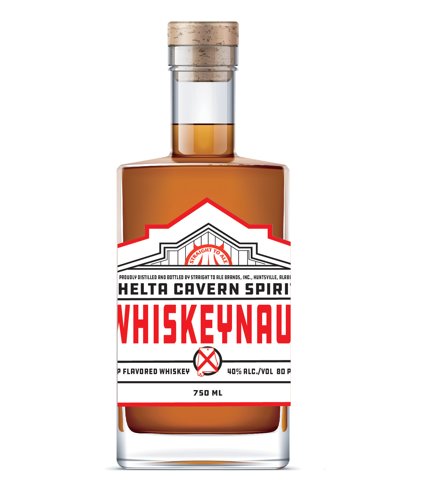 Whiskeynaut Mock Up Bottle