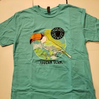 Toucan Slam IPA can art shirt
